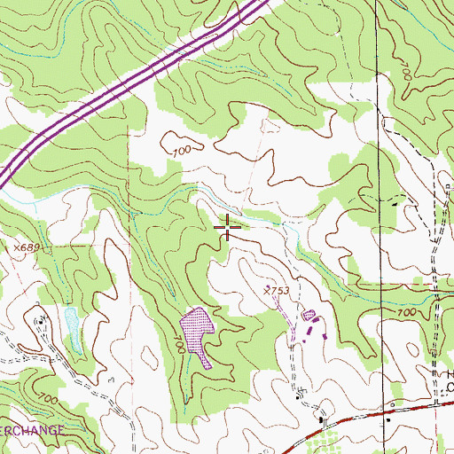 Topographic Map of Pine Mountain Division, GA