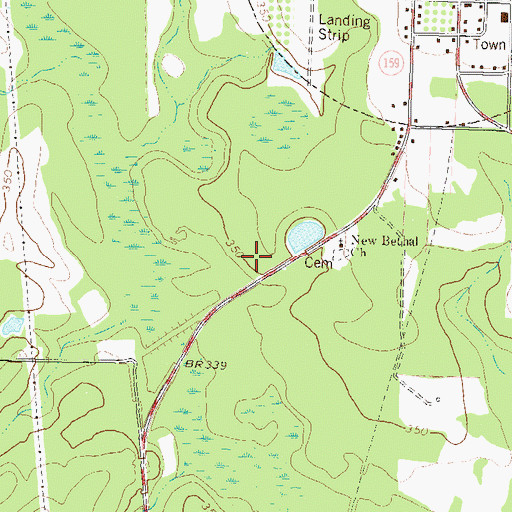 Topographic Map of Pitts Division, GA