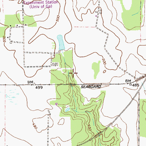 Topographic Map of Plains Division, GA