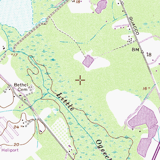 Topographic Map of Pooler-Bloomingdale Division, GA
