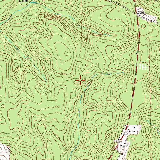 Topographic Map of Preston Division, GA