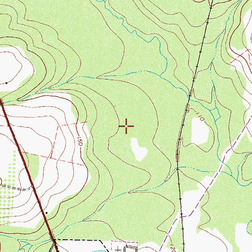 Topographic Map of Quitman Division, GA