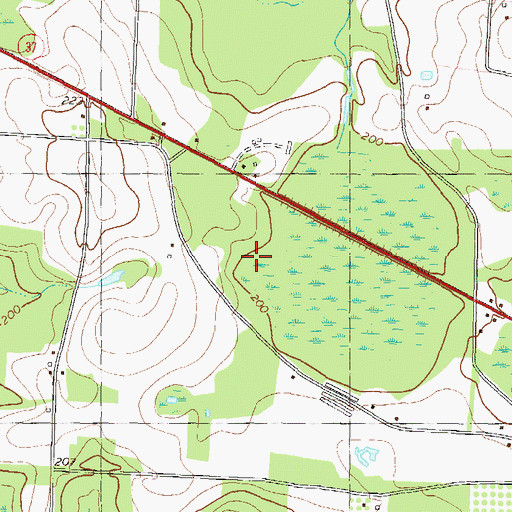 Topographic Map of Ray City Division, GA