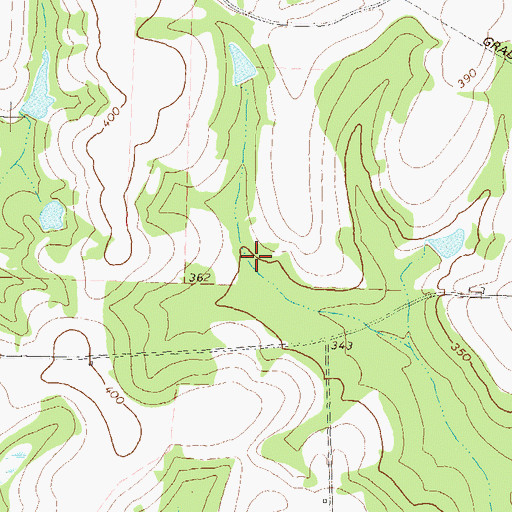 Topographic Map of Rebecca Division, GA