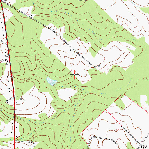 Topographic Map of Rentz Division, GA
