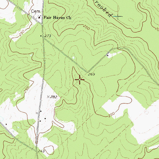 Topographic Map of Rhine Division, GA