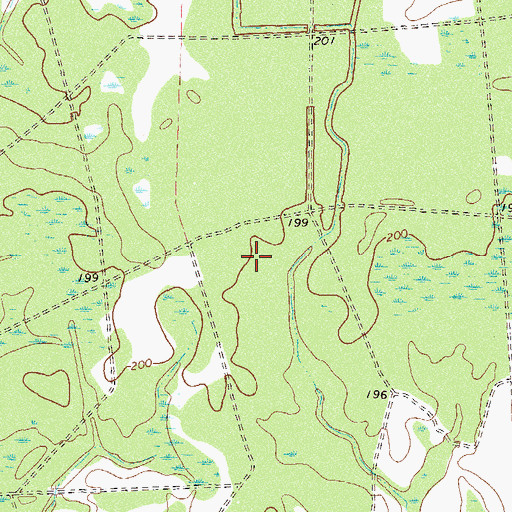 Topographic Map of Rockingham Division, GA