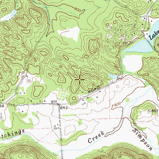 Topographic Map of Rockmart Division, GA