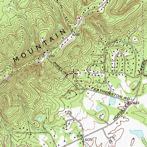 Topographic Map of Rome Division, GA