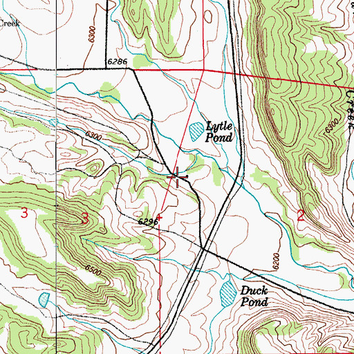 Topographic Map of Lytle School, CO