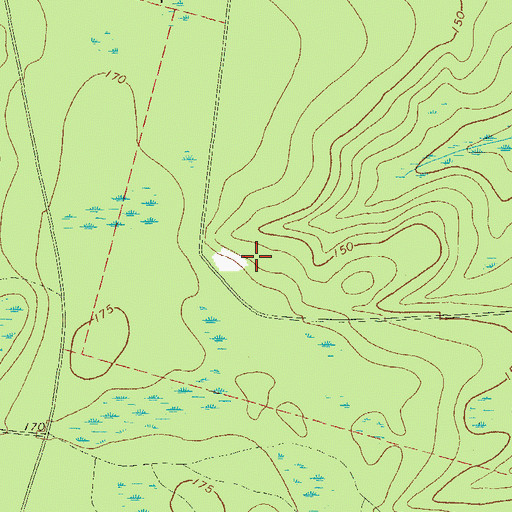 Topographic Map of Saint George Division, GA