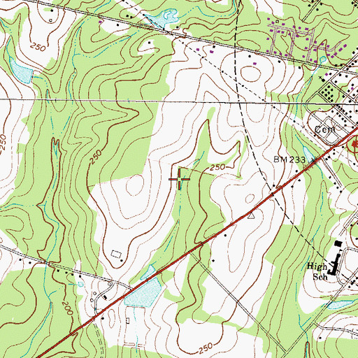Topographic Map of Soperton Division, GA