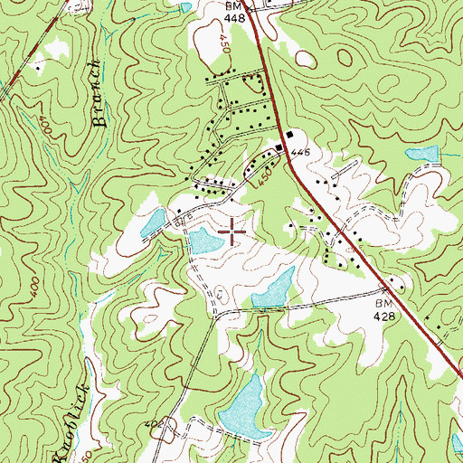 Topographic Map of South Lincoln Division, GA