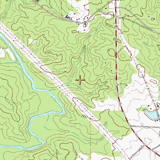 Topographic Map of South Rockdale Division, GA