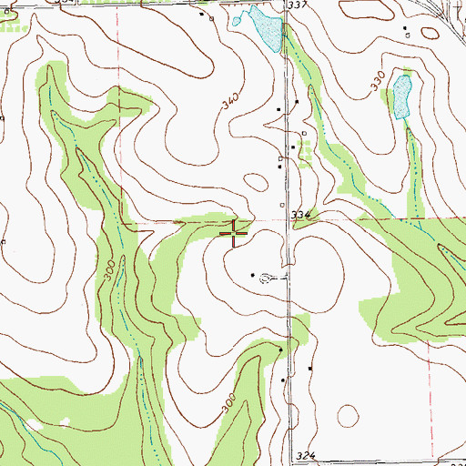 Topographic Map of Spence Division, GA