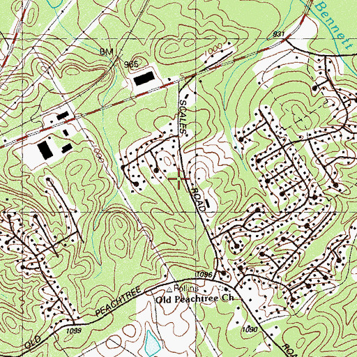Topographic Map of Suwanee-Duluth Division, GA