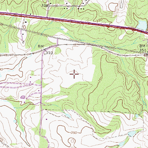 Topographic Map of Sylvester Division, GA