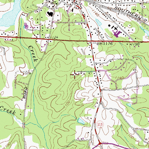Topographic Map of Temple Division, GA