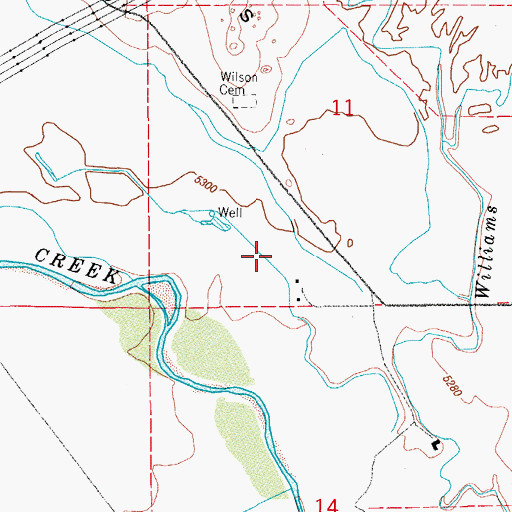 Topographic Map of Cotton Slough Ditch, CO