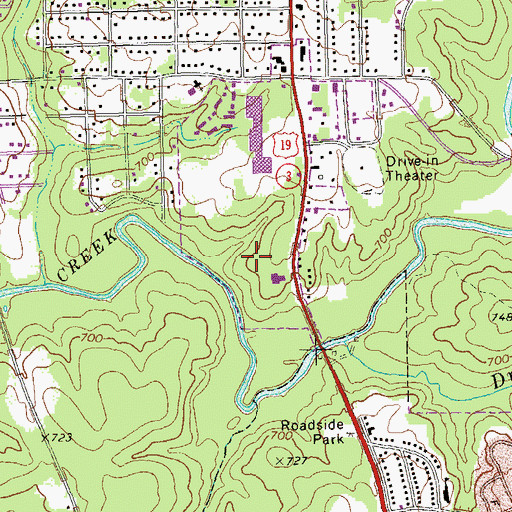 Topographic Map of Thomaston Division, GA