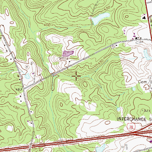 Topographic Map of Thomson Division, GA
