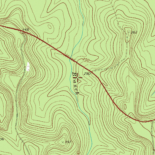 Topographic Map of Toomsboro Division, GA