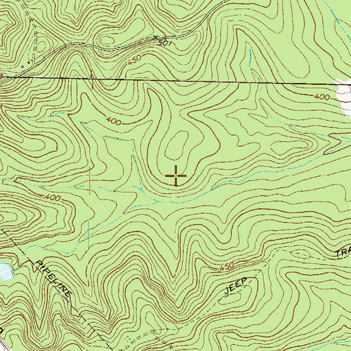 Topographic Map of North Twiggs Division, GA