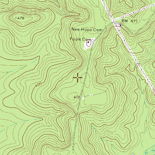 Topographic Map of South Twiggs Division, GA