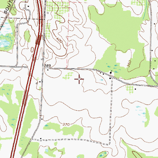 Topographic Map of Unadilla Division, GA