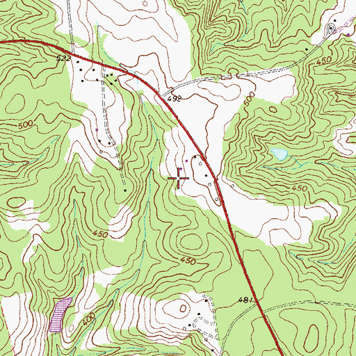 Topographic Map of East Baldwin Division, GA