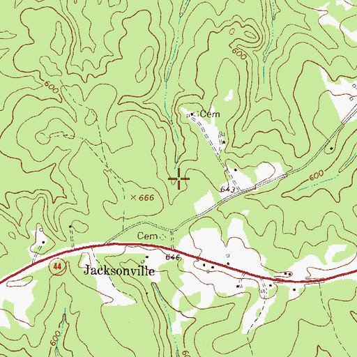Topographic Map of Union Point Division, GA
