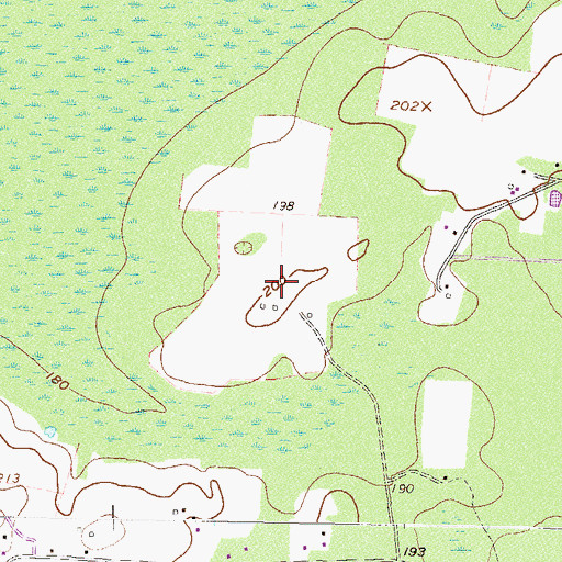 Topographic Map of Valdosta Division, GA