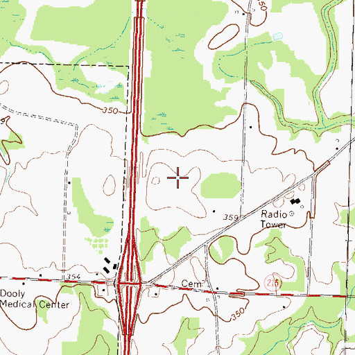 Topographic Map of Vienna Division, GA