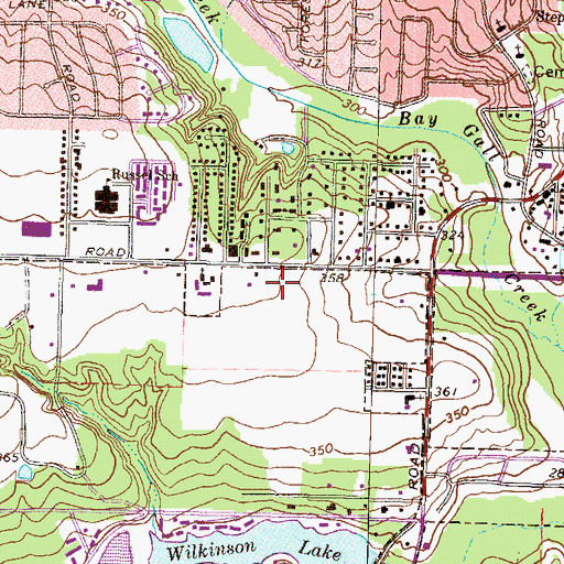 Topographic Map of Warner Robins Division, GA