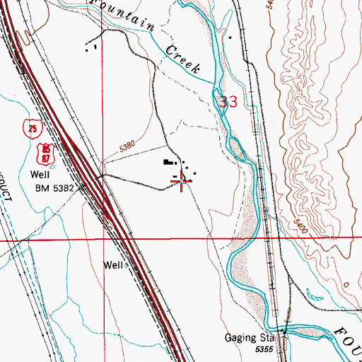 Topographic Map of 7 L Bar Ranch, CO