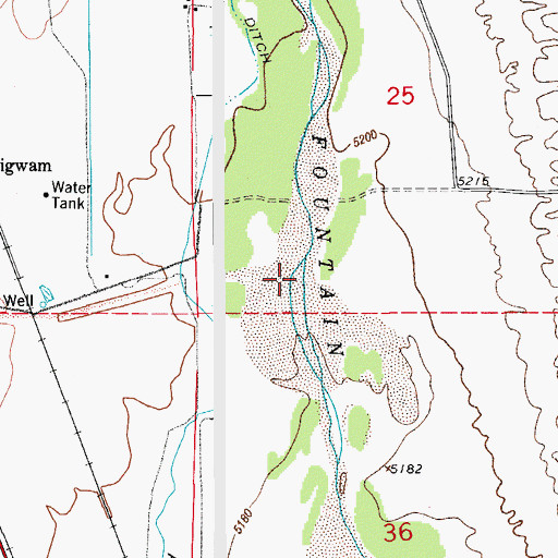 Topographic Map of Sand Creek, CO