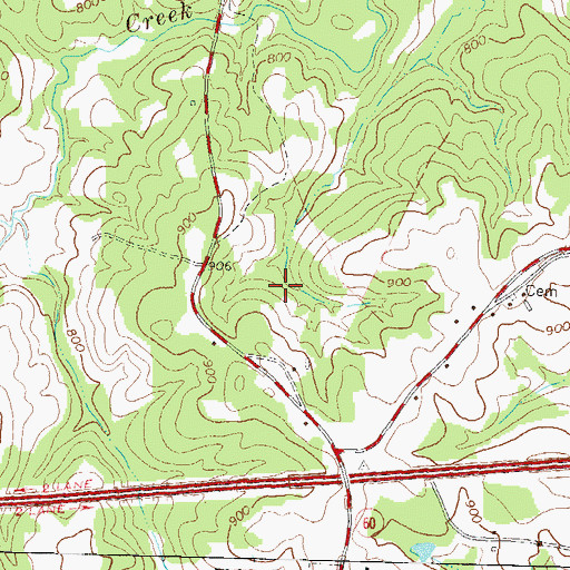 Topographic Map of West Jackson Division, GA