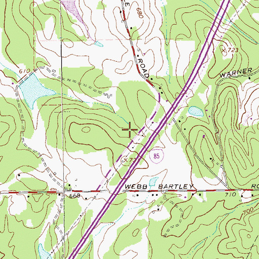 Topographic Map of West Point Division, GA