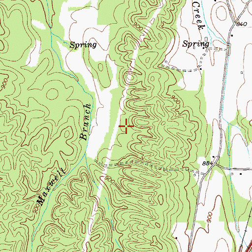 Topographic Map of White-Pine Log Division, GA