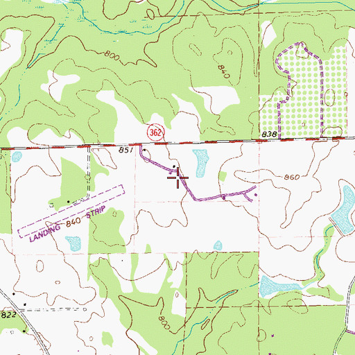 Topographic Map of Williamson Division, GA