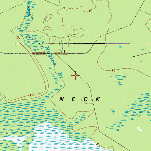 Topographic Map of Woodbine Division, GA