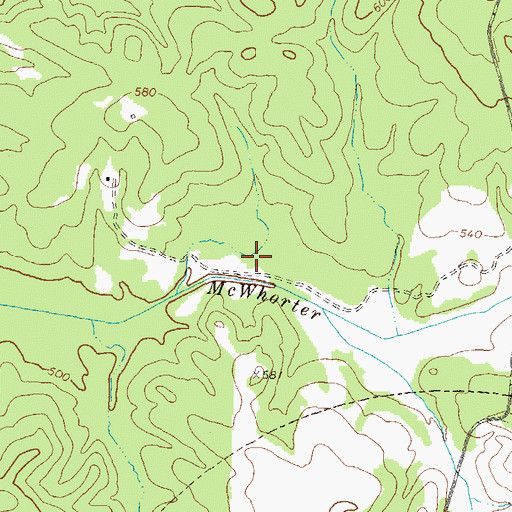 Topographic Map of Woodville Division, GA