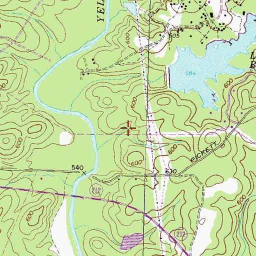 Topographic Map of South Newton Division, GA