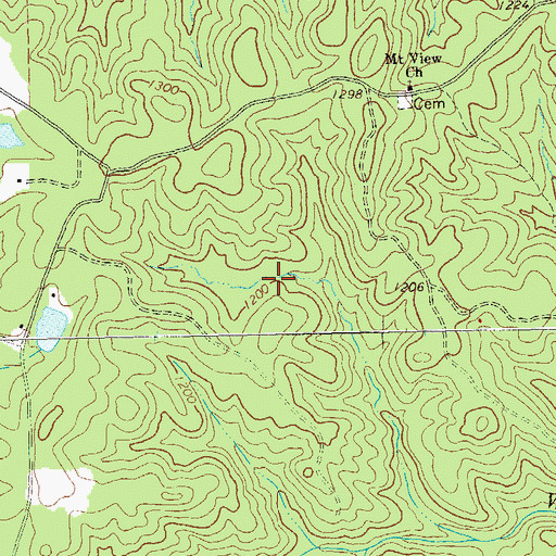 Topographic Map of Yorkville Division, GA