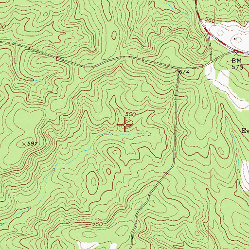 Topographic Map of Zenith Division, GA