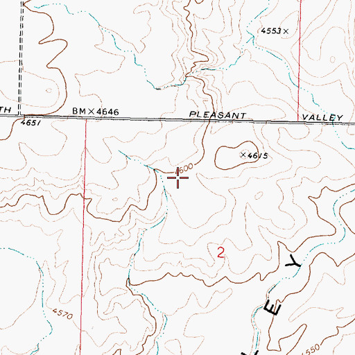 Topographic Map of American Falls Division, ID