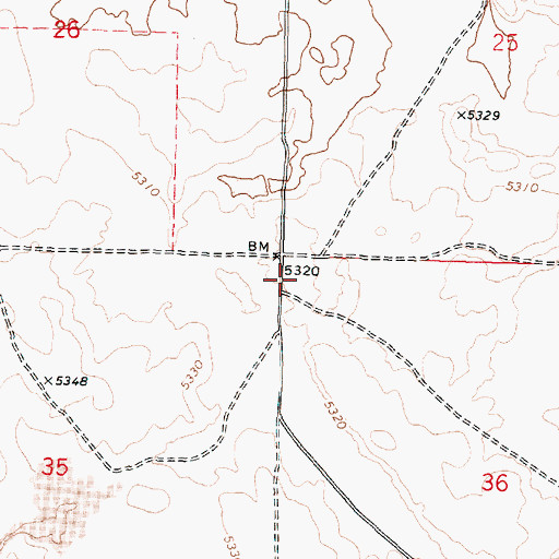 Topographic Map of Arco Division, ID