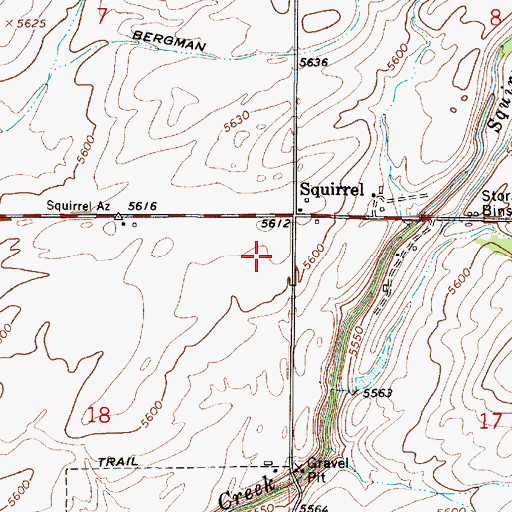 Topographic Map of Ashton Division, ID