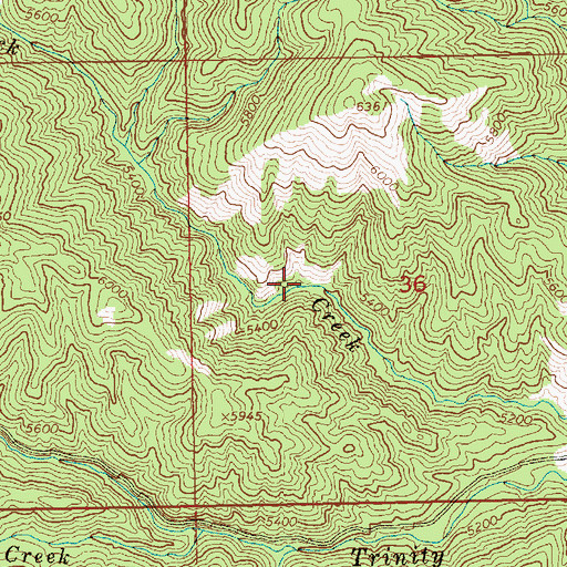Topographic Map of Atlanta Division, ID
