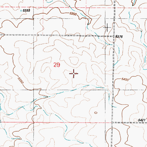 Topographic Map of Bancroft Division, ID